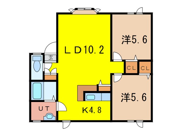 クレールリブレの物件間取画像